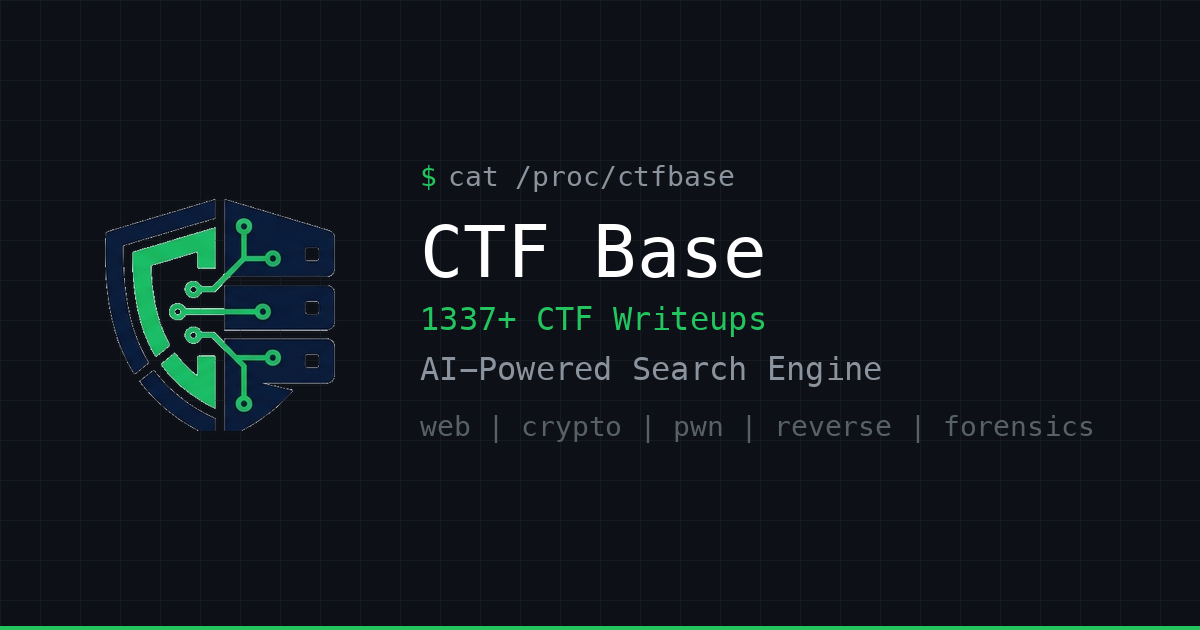 CTF Base — CTF Writeups, Searchable with AI